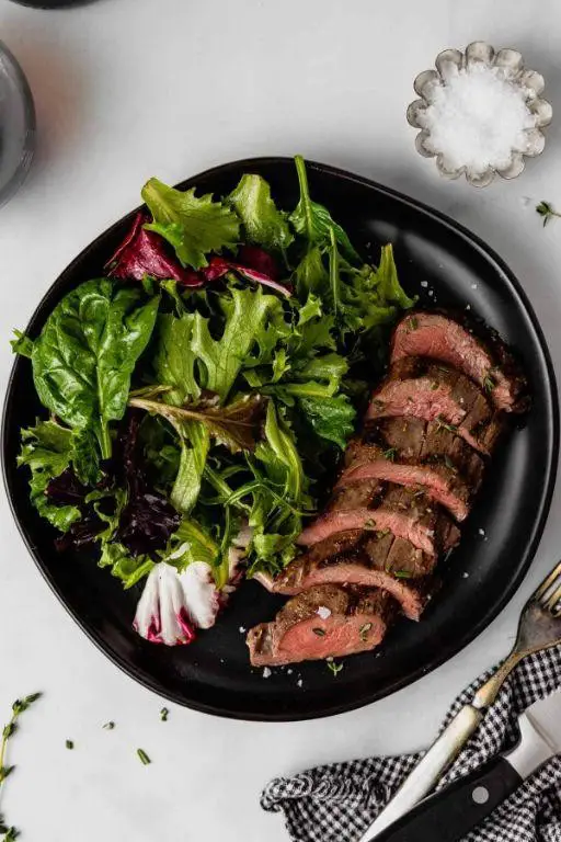 Grilled Venison Steak with Rosemary and Garlic