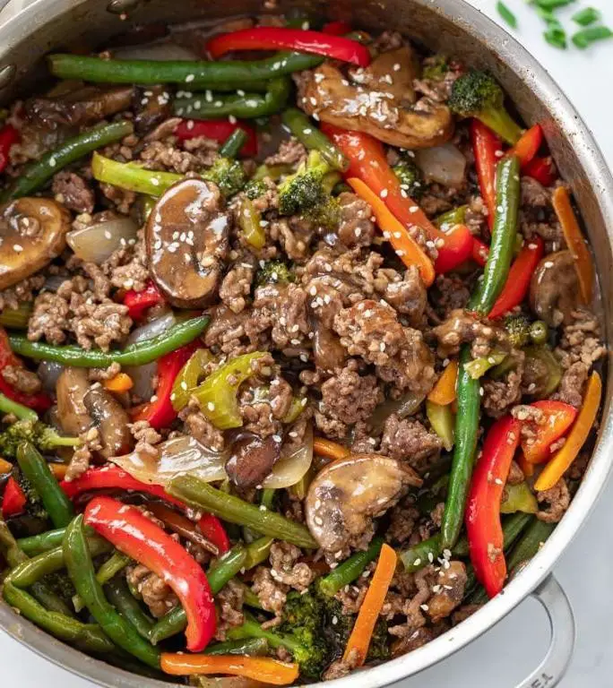 Ground Sirloin Stir Fry