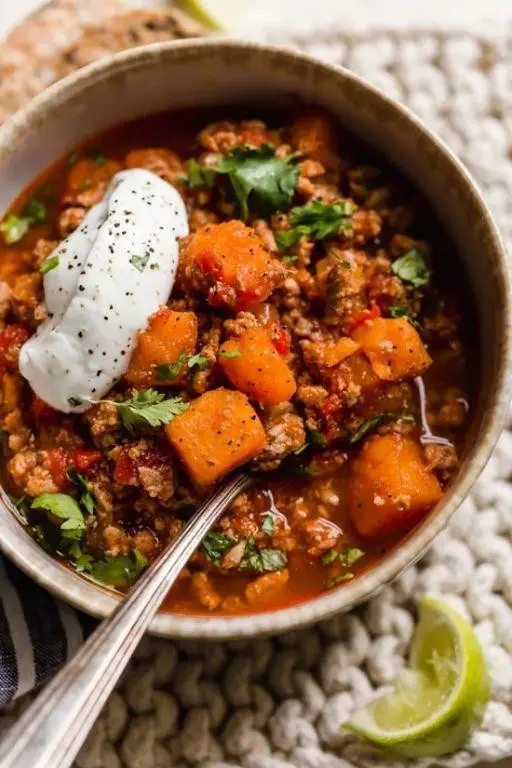 Ground Turkey Sweet Potato Chili