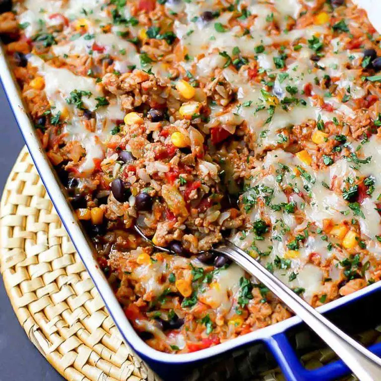 Ground Turkey and Rice Casserole