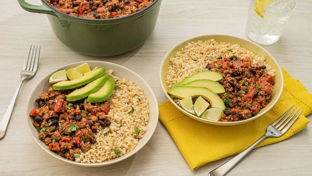 Ground Turkey and Rice with Black Beans