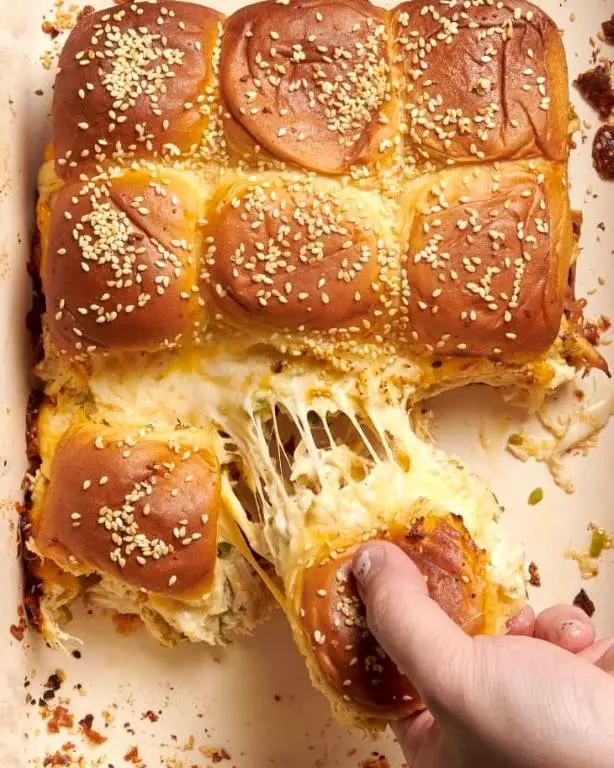 Hawaiian Chicken Sliders with Sweet Rolls