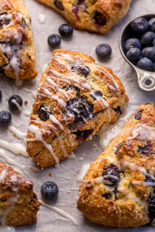 Hazelnut Flour Blueberry Scones