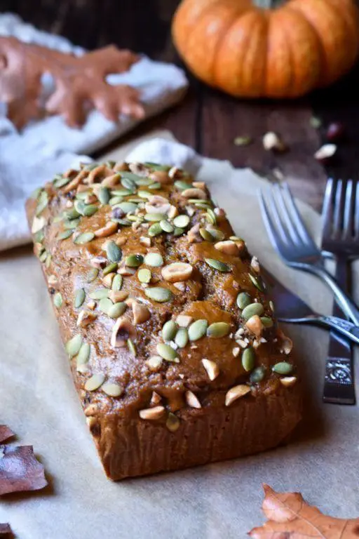 Hazelnut Flour Pumpkin Bread