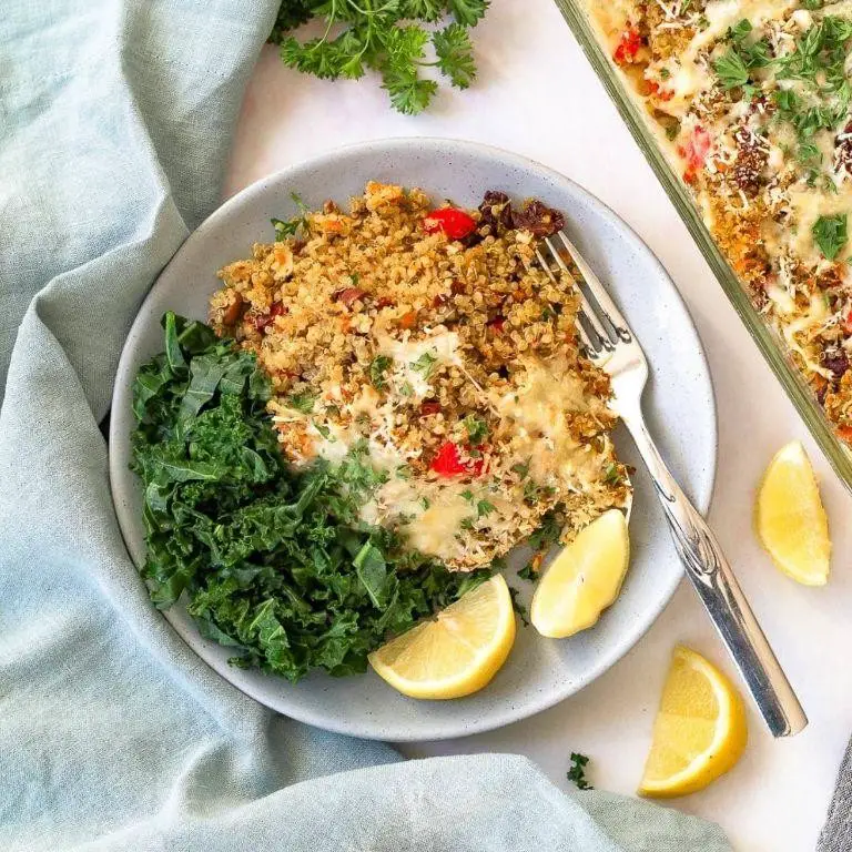 Healthy Quinoa and Canned Salmon Casserole