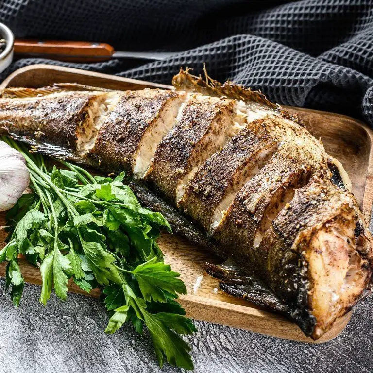 Herb Crusted Grilled Sea Bass