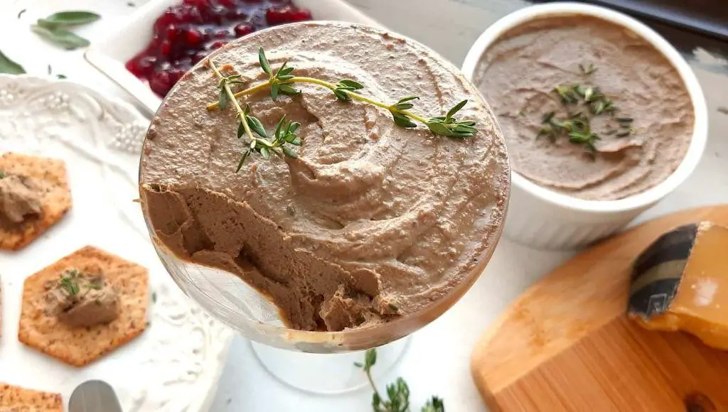 Herbed Chicken Liver Pate with Thyme and Rosemary