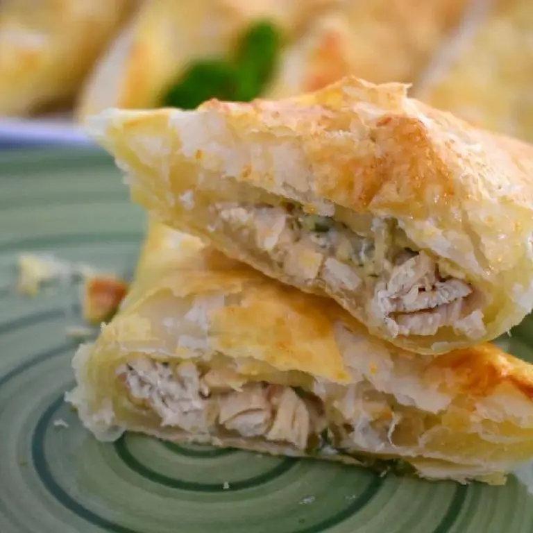 Herbed Chicken and Cheese Pastry Parcels