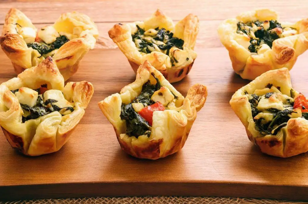 Herbed Goat Cheese and Sun-Dried Tomato Puff Pastry Shells