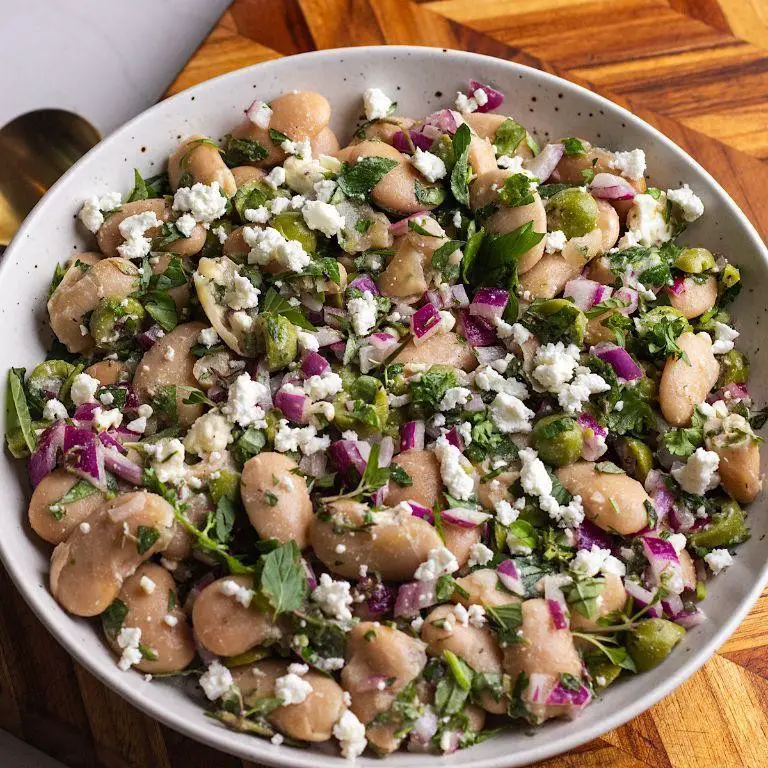 Herby Butter Bean and Feta Salad