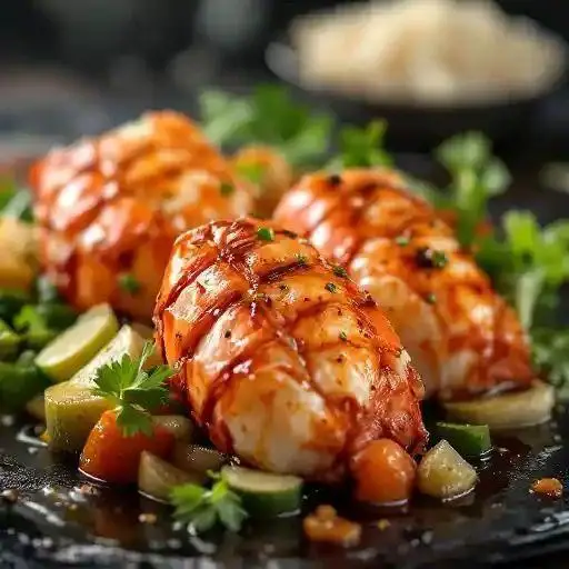 Hibachi Lobster Tail with Drawn Butter