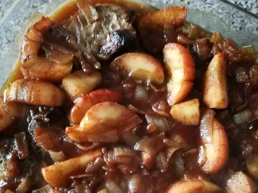 Hibachi Pork Chops with Apple Sauce