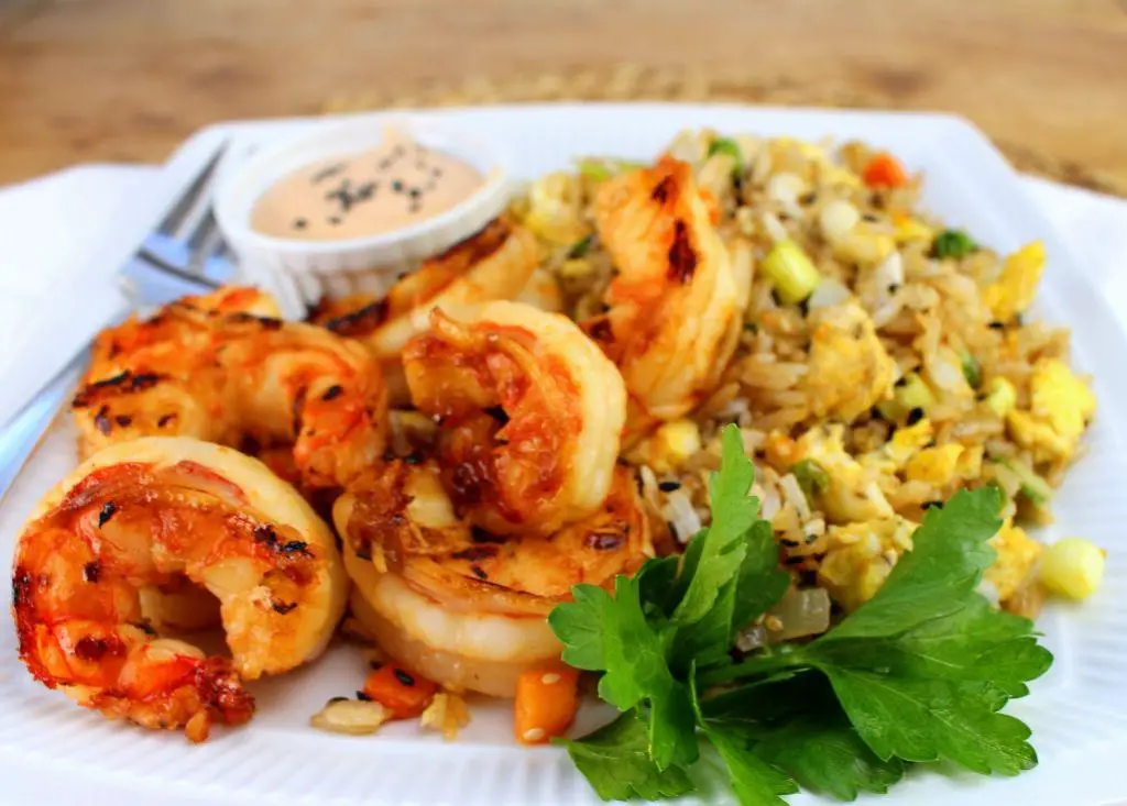 Hibachi Shrimp with Yum Yum Sauce