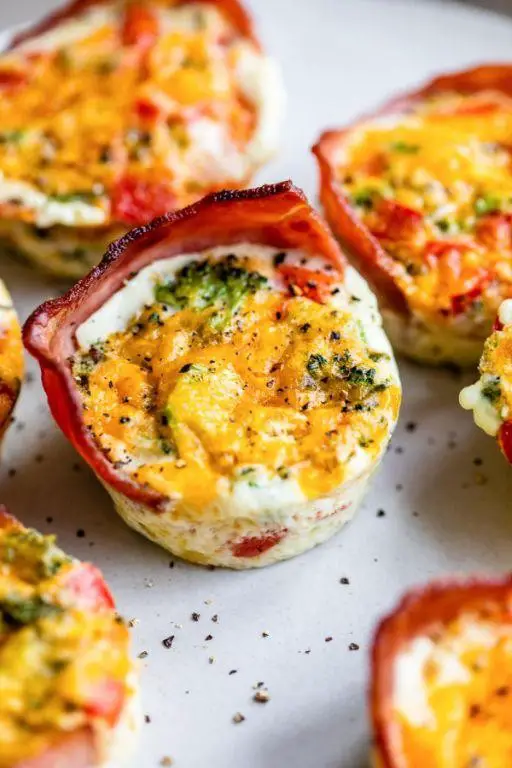 High Protein Egg Muffins with Turkey and Cheese