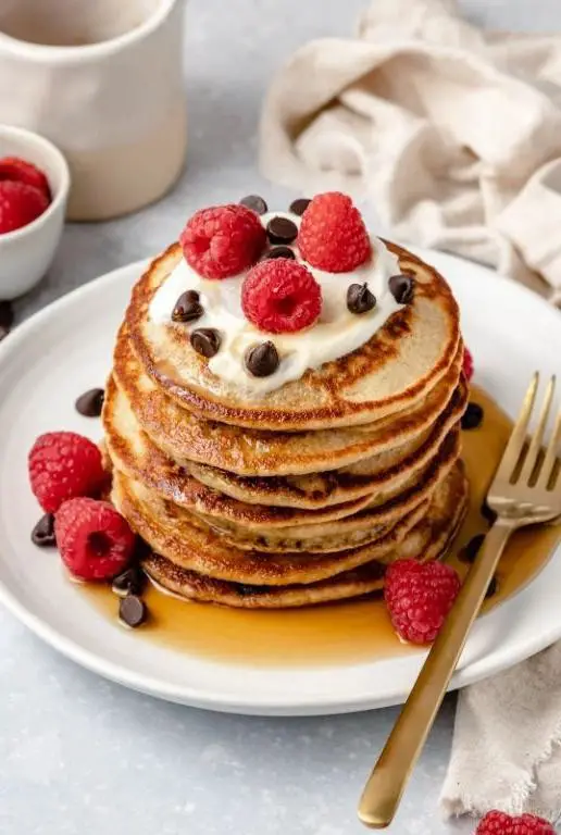 High Protein Pancakes with Greek Yogurt