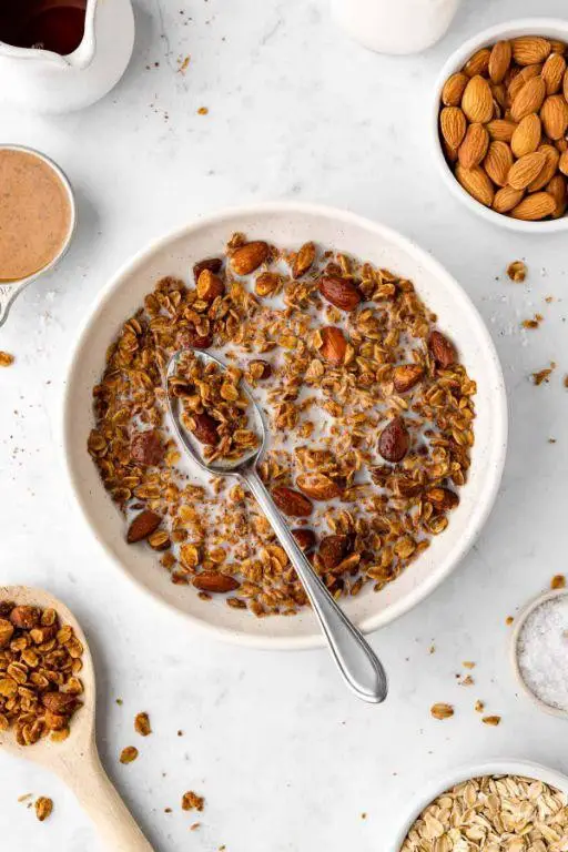 Homemade Granola with Almond Milk