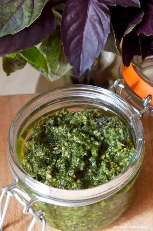 Homemade Pesto with Farmers Market Basil
