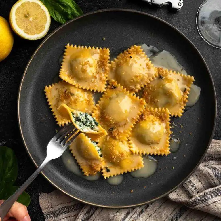 Homemade Spinach Ricotta Ravioli