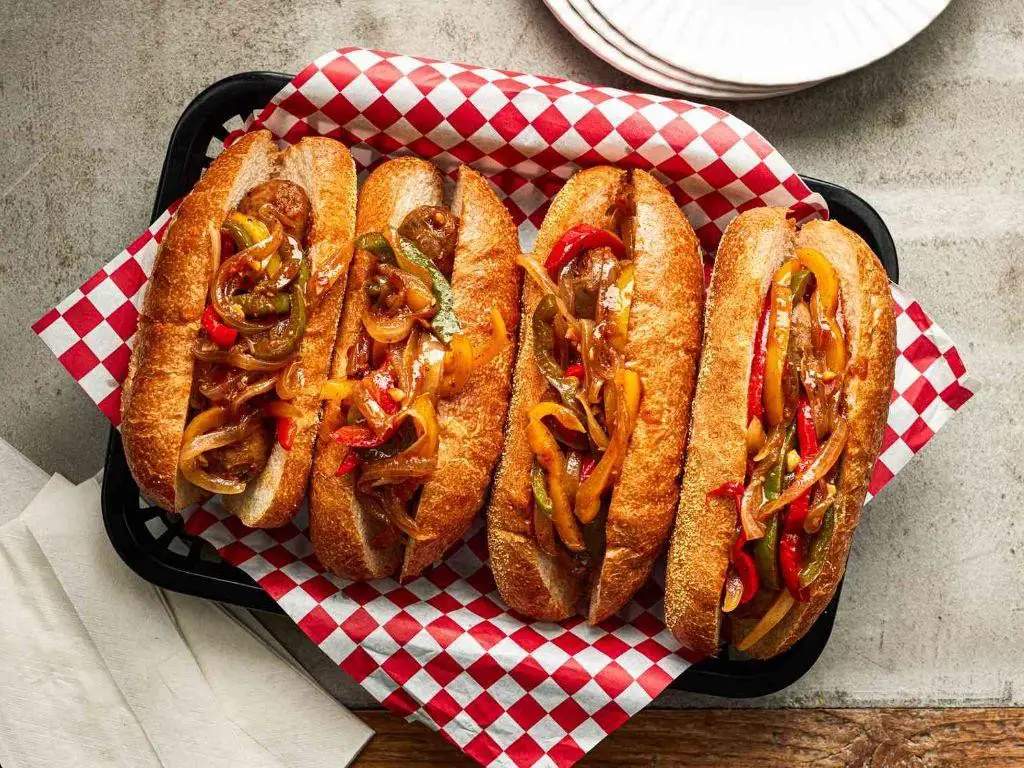 Hot Italian Sausage and Pepper Sandwich