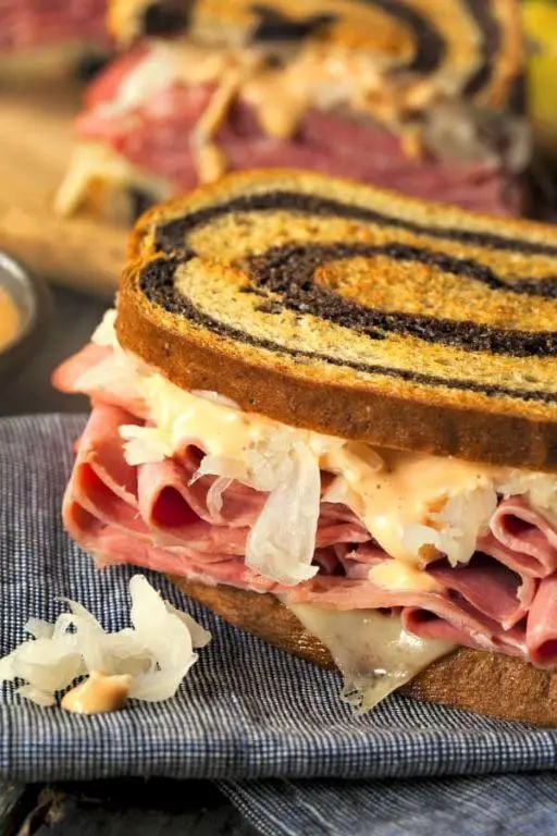 Hot Reuben with Spicy Thousand Island