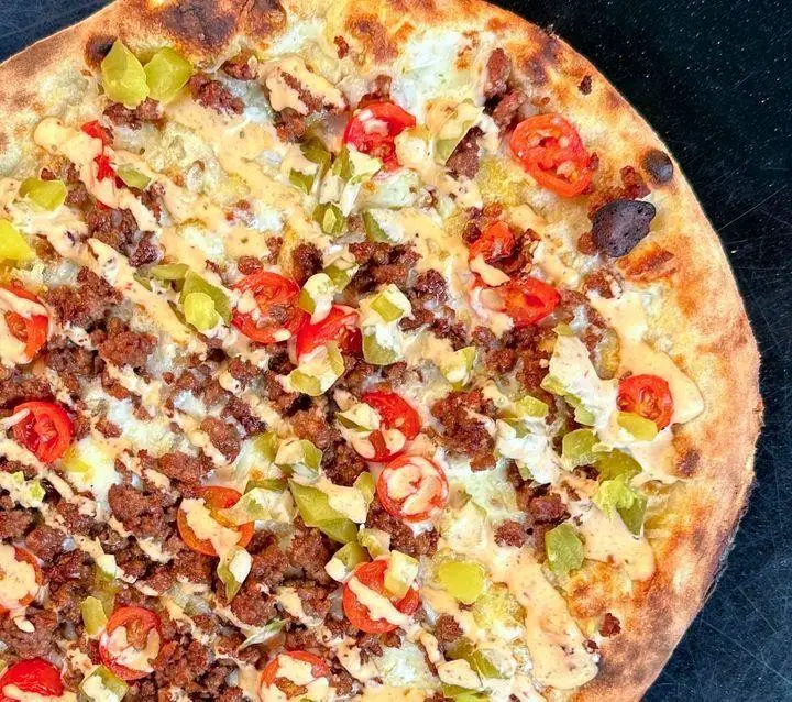 Impossible Cheeseburger Pizza