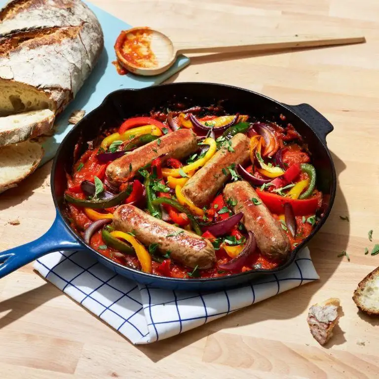 Impossible Sausage and Peppers Skillet