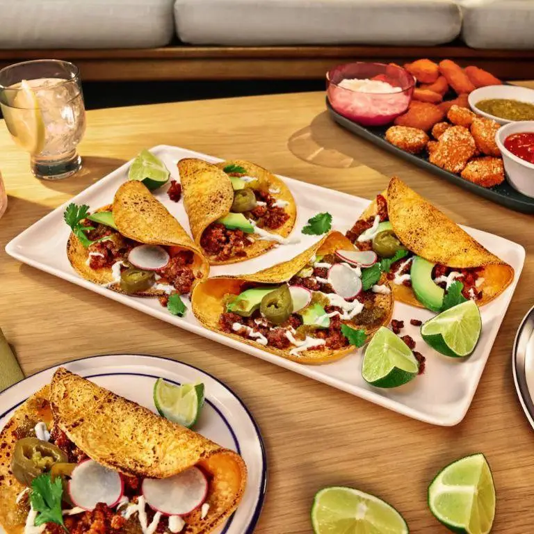 Impossible Tacos with Lime Crema