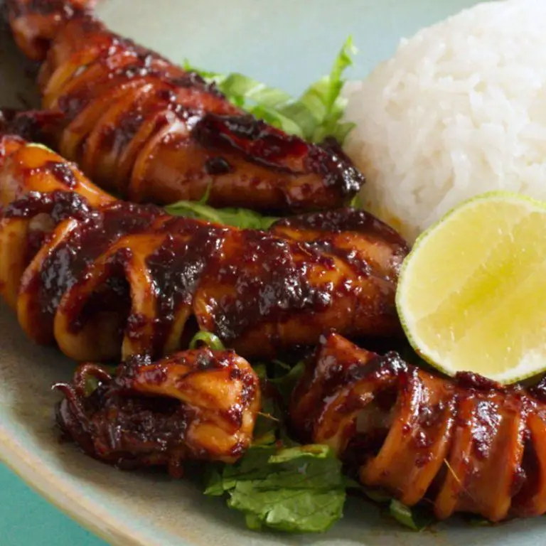 Indonesian Spicy Grilled Squid