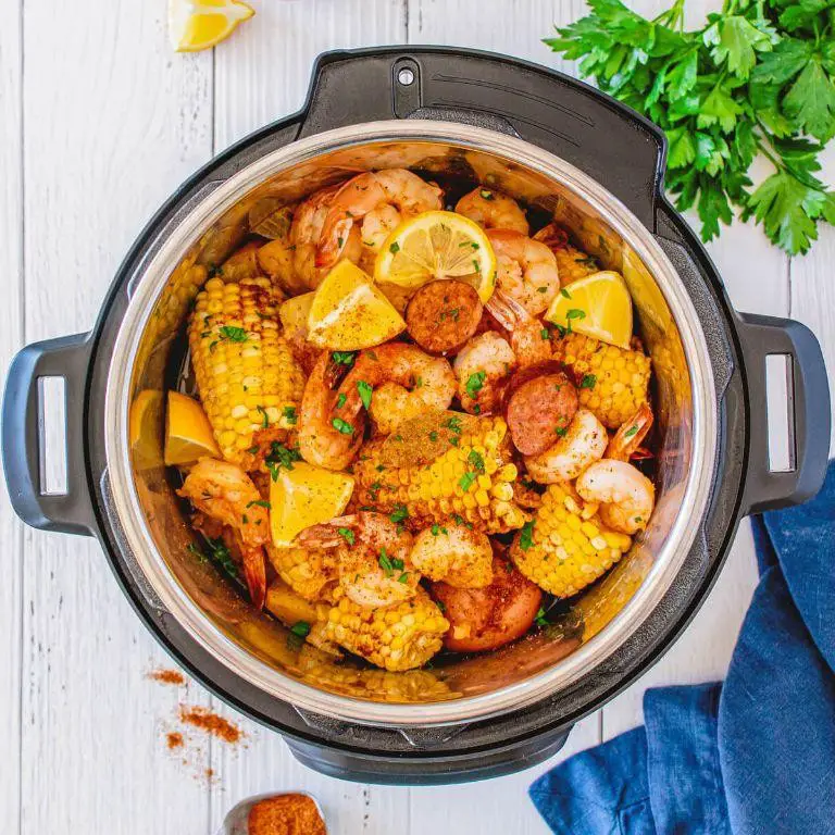 Instant Dutch Oven Shrimp Boil
