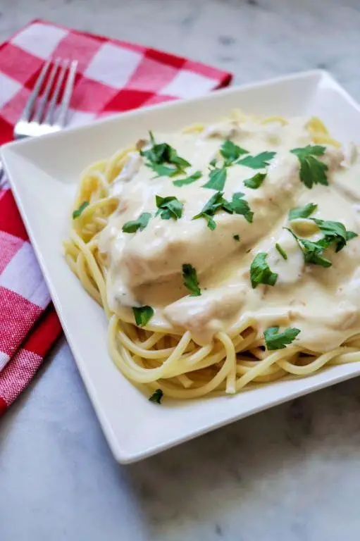 Italian Chicken Alfredo Crockpot