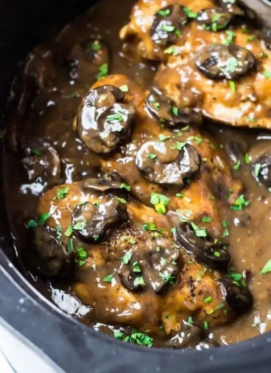 Italian Chicken and Mushroom Crockpot