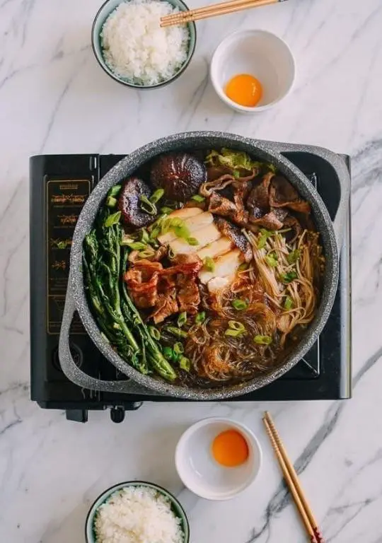 Japanese Sukiyaki Beef Noodle Soup