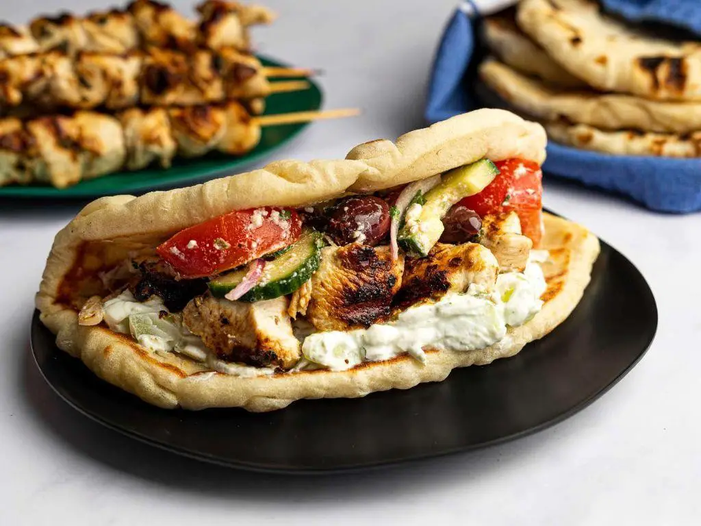 Jerk Chicken Flatbread with Tzatziki