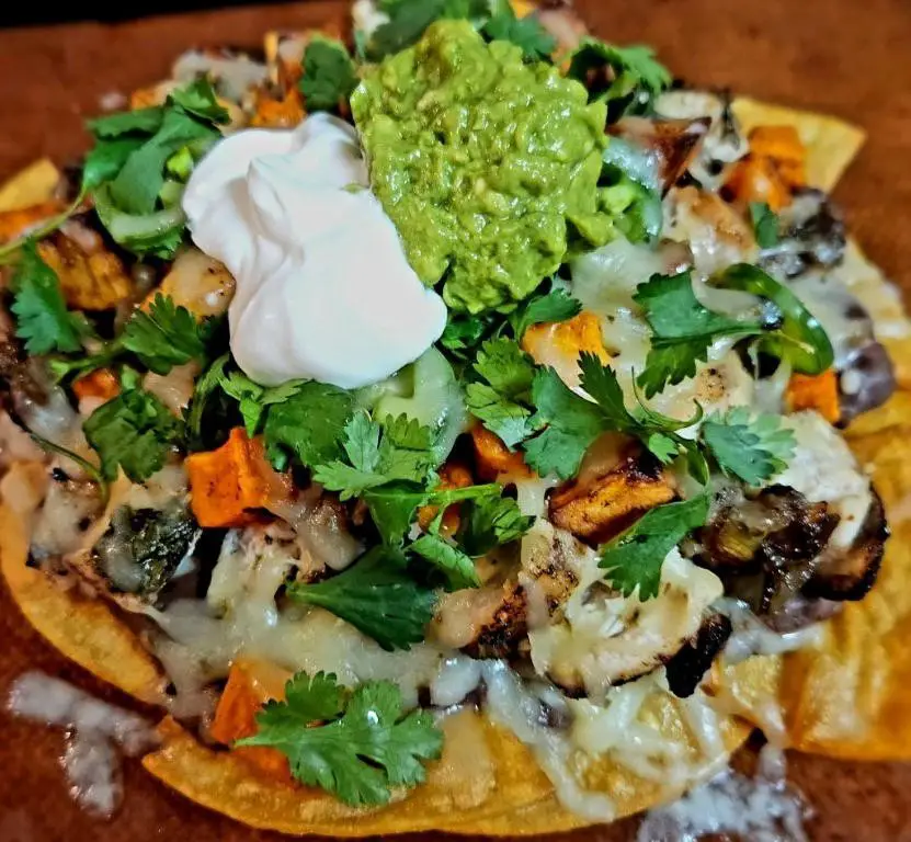 Jerk Chicken Nachos with Black Beans