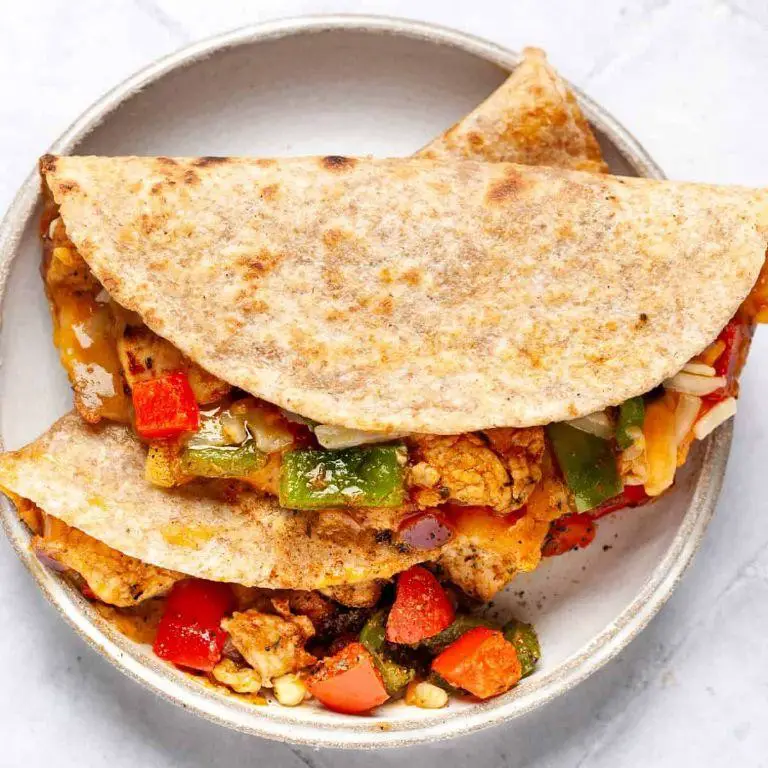 Jerk Chicken Quesadillas with Cheese