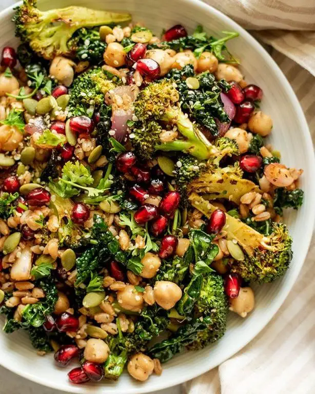 Kale and Farro Salad with Herbs