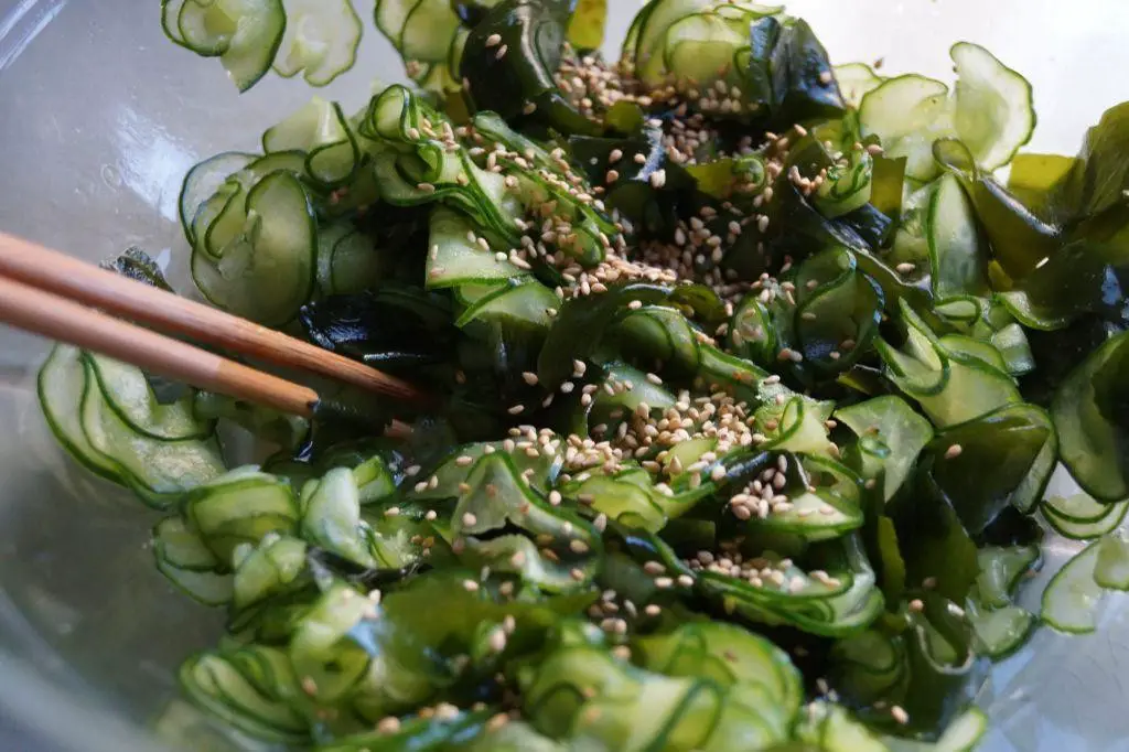 Kelp and Cucumber Sunomono