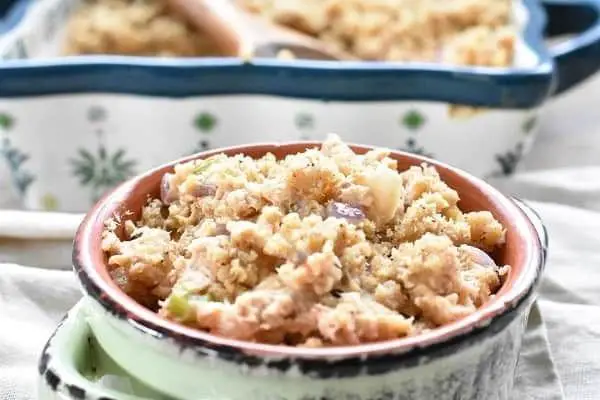 Keto Canned Salmon Casserole with Almond Flour
