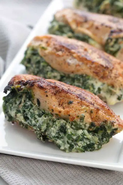 Keto Spinach Stuffed Chicken