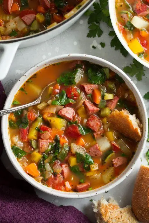 Kielbasa Vegetable Soup
