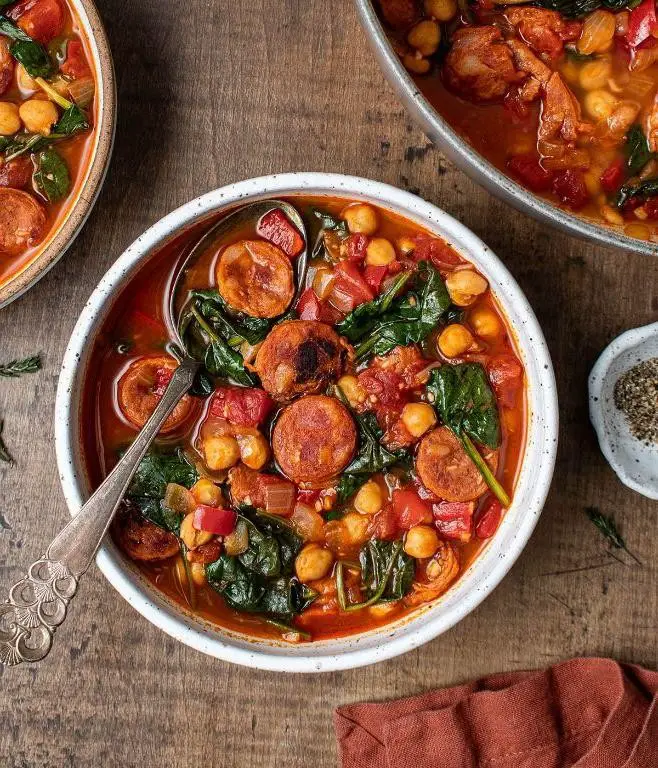 Kielbasa and Chickpea Soup