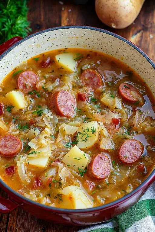 Kielbasa and Sauerkraut Soup