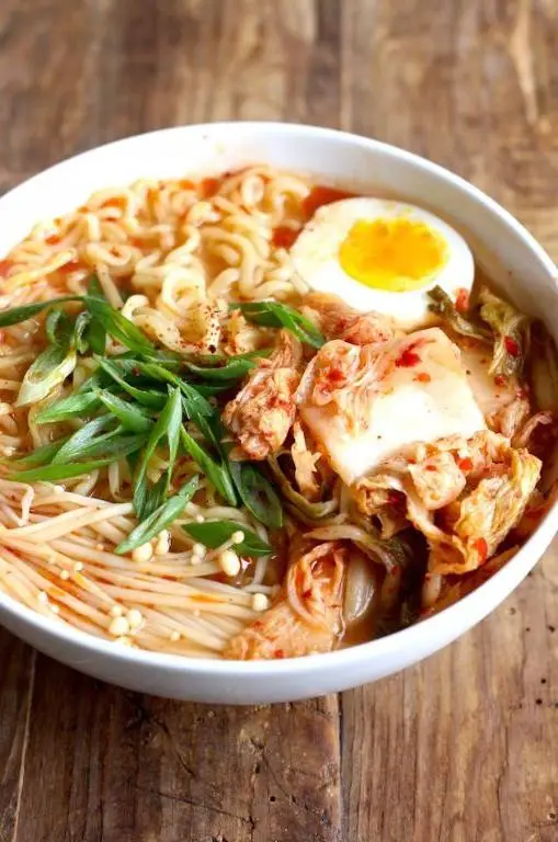 Kimchi Ramen with Spicy Fermented Cabbage