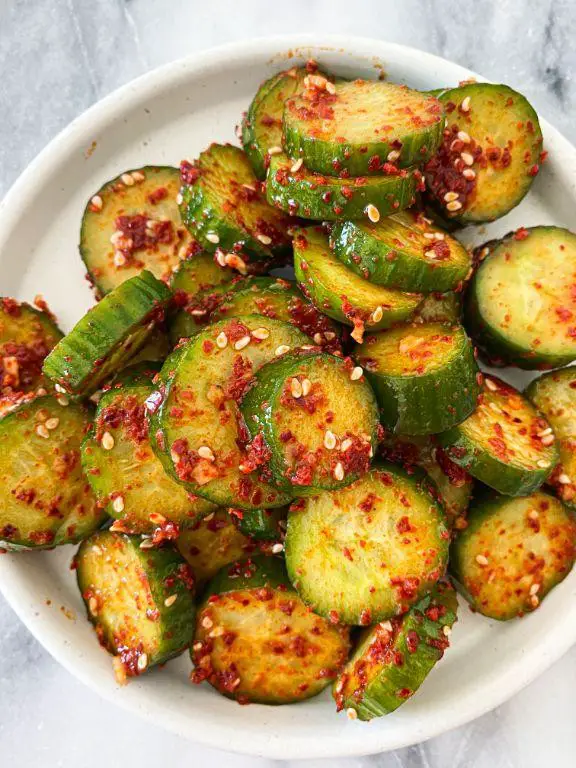 Korean Spicy Cucumber Salad