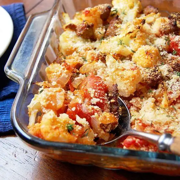 Kumla and Sausage Casserole