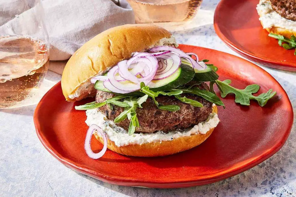 Lamb Burgers with Feta