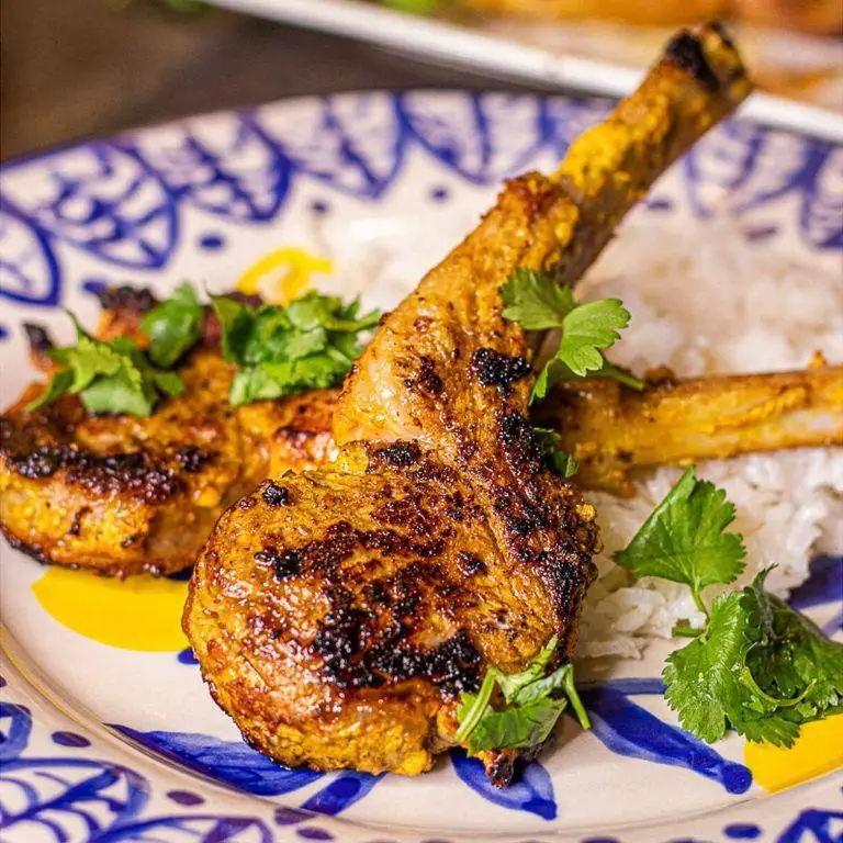 Lamb Shoulder Chops with Spicy Yogurt Marinade
