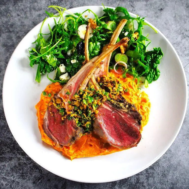 Lamb Shoulder Chops with Sweet Potato Puree