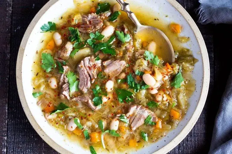 Lamb and Cabbage Soup with Caraway