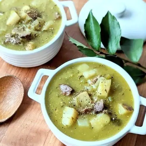 Lamb and Pea Soup with Mint